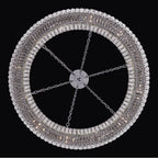 Allegri By Kalco Lighting 043457-010-FR001 Chrome Circolare 36-in 12 Light Socket Chrome/clear Chandelier Image 3
