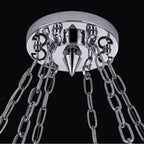 Allegri By Kalco Lighting 043457-010-FR001 Chrome Circolare 36-in 12 Light Socket Chrome/clear Chandelier Image 2