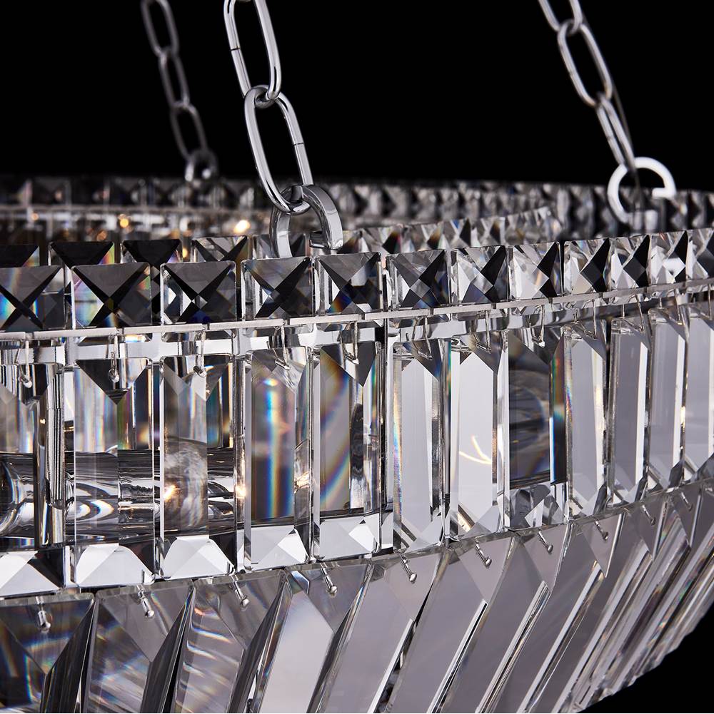 Allegri By Kalco Lighting Circolare 36-in 12 Light Socket Chrome/clear Chandelier