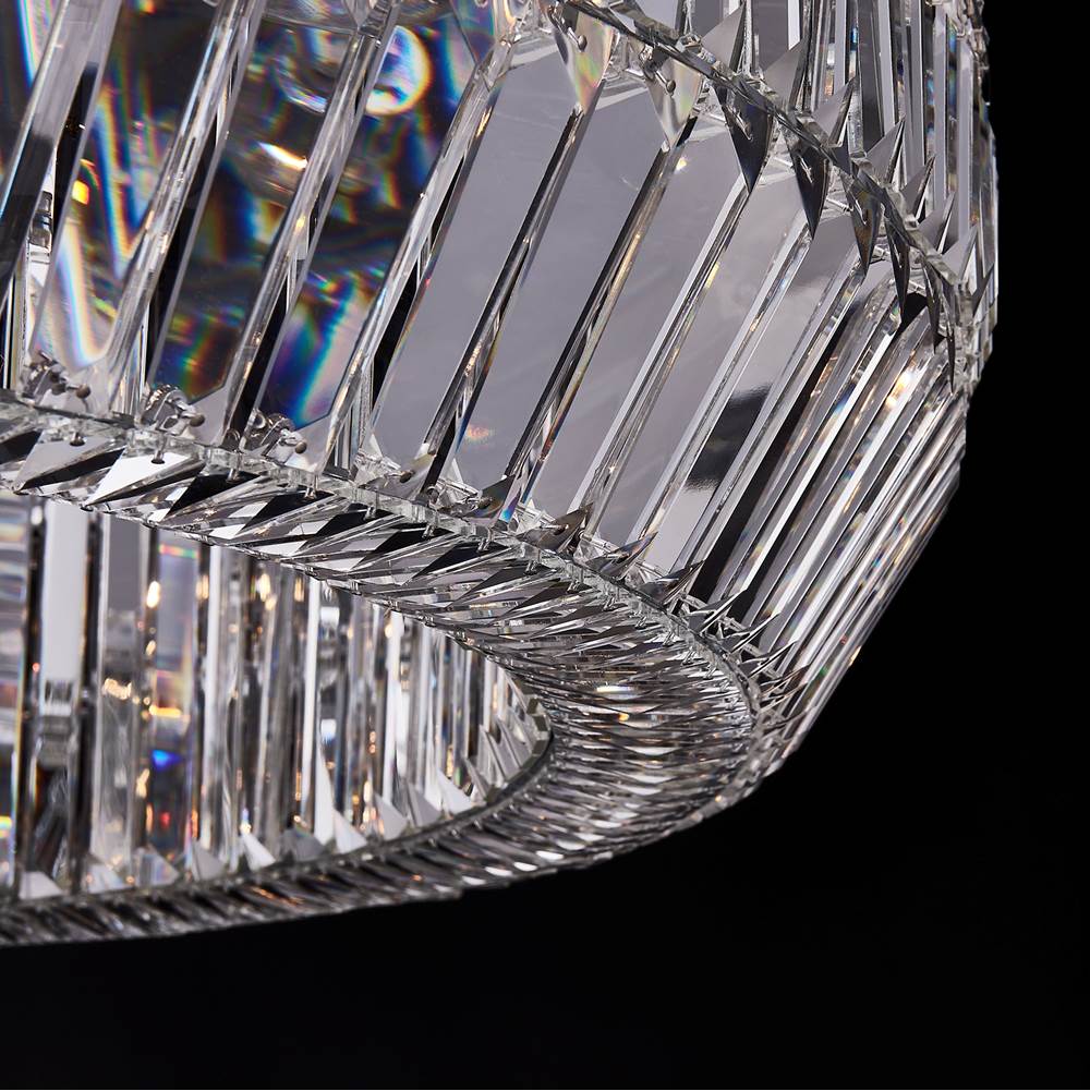 Allegri By Kalco Lighting 043457-010-FR001 Chrome Circolare 36-in 12 Light Socket Chrome/clear Chandelier Image 4