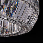 Allegri By Kalco Lighting 043457-010-FR001 Chrome Circolare 36-in 12 Light Socket Chrome/clear Chandelier Image 4