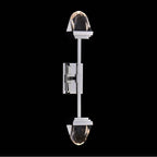 Allegri By Kalco Lighting 043521-014-FR001 Silver Taglio 28-in 2 Light Led Silver/clear Wall Sconce Image 1
