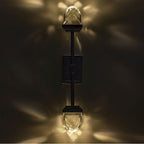 Allegri By Kalco Lighting 043521-014-FR001 Silver Taglio 28-in 2 Light Led Silver/clear Wall Sconce Image 2