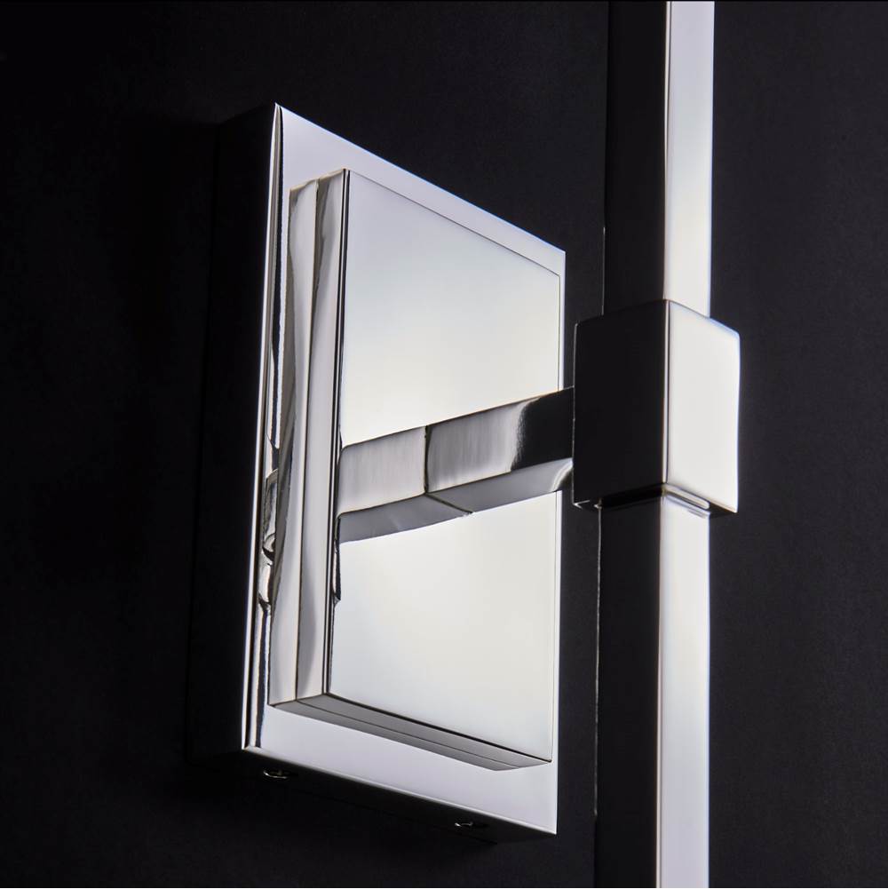 Allegri By Kalco Lighting 043521-014-FR001 Silver Taglio 28-in 2 Light Led Silver/clear Wall Sconce Image 3
