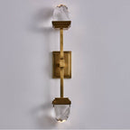 Allegri By Kalco Lighting 043521-062-FR001 True Brass Taglio 28-in 2 Light Led True Brass/clear Wall Sconce Image 3