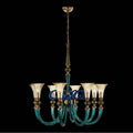 Allegri By Kalco Lighting 043671-044-GLMULTI Winter Brass Tinta 42-in 8 Light Socket Winter Brass/multi Chandelier Image 1