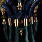 Allegri By Kalco Lighting 043672-044-GLMULTI Winter Brass Tinta 42-in 16 Light Socket Winter Brass/multi Chandelier Image 4