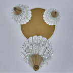 Allegri By Kalco Lighting 043756-062-FR001M True Brass Allungato 24-in 3 Light Led True Brass Multi-pendant Image 3