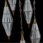 Allegri By Kalco Lighting 043757-062-FR001M True Brass Allungato 30-in 5 Light Led True Brass Multi-pendant Image 2