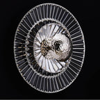 Allegri By Kalco Lighting 043821-046-FR001 Polished Nickel Rosetta 17-in 1 Light Led Polished Nickel/clear Wall Sconce Image 1