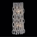 Allegri By Kalco Lighting 044821-010-FR001 Chrome Loops 20-in 2 Light Socket Chrome/clear Wall Sconce Image 1