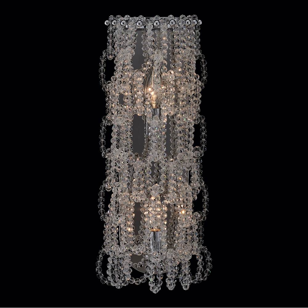Allegri By Kalco Lighting 044821-010-FR001 Chrome Loops 20-in 2 Light Socket Chrome/clear Wall Sconce Image 2