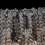 Allegri By Kalco Lighting Loops 20-in 2 Light Socket Chrome/clear Wall Sconce