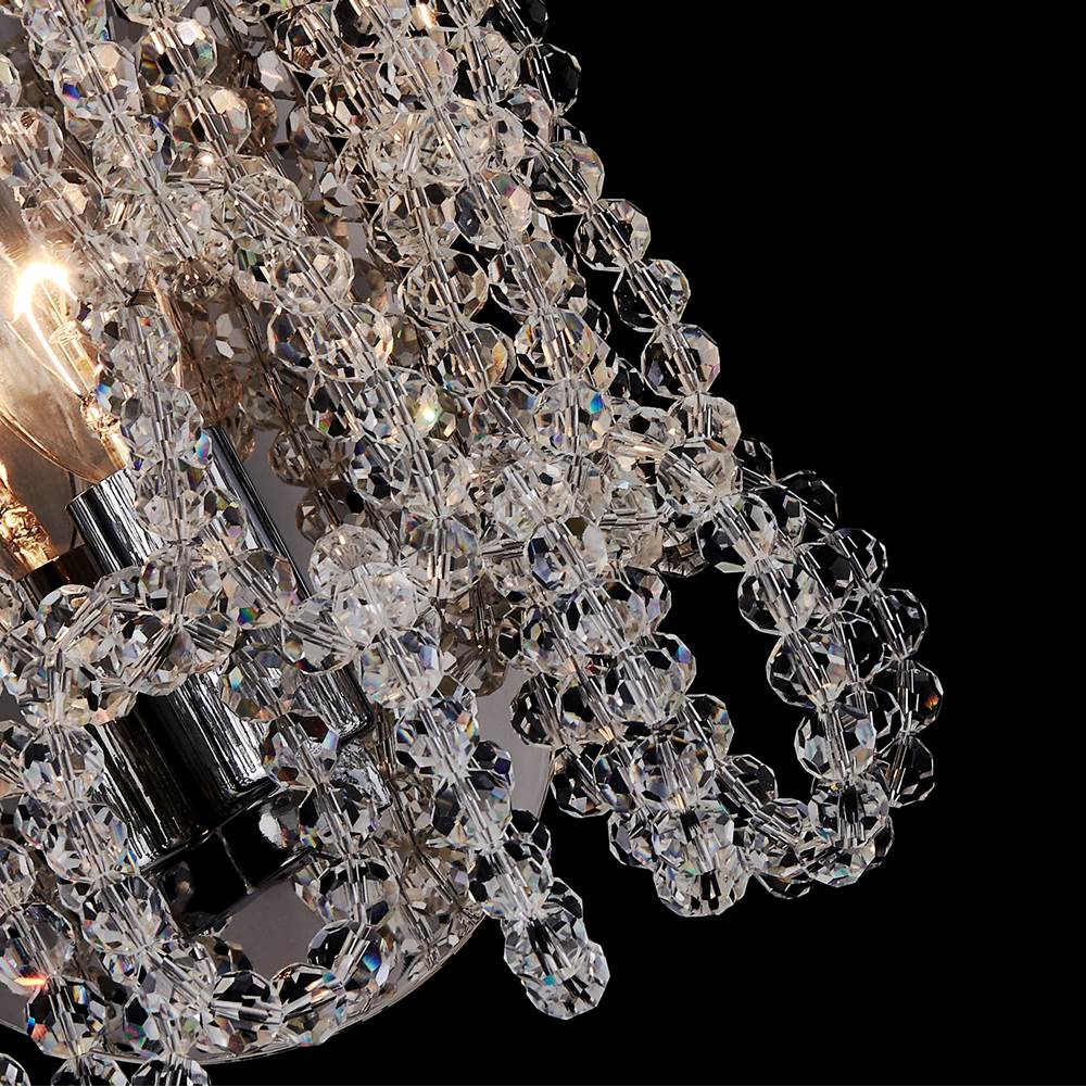 Allegri By Kalco Lighting 044821-010-FR001 Chrome Loops 20-in 2 Light Socket Chrome/clear Wall Sconce Image 4