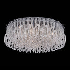 Allegri By Kalco Lighting 044842-010-FR001 Chrome Loops 24-in 9 Light Socket Chrome/clear Flush Mount Image 1