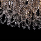 Allegri By Kalco Lighting Loops 24-in 9 Light Socket Chrome/clear Flush Mount