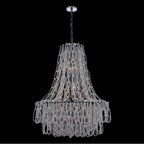 Allegri By Kalco Lighting 044856-010-FR001 Chrome Loops 34-in 21 Light Socket Chrome/clear Chandelier Image 1