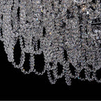 Allegri By Kalco Lighting Loops 34-in 21 Light Socket Chrome/clear Chandelier