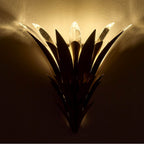 Allegri By Kalco Lighting 045221-044-FR001 Winter Brass Roche 16-in 3 Light Socket Winter Brass/clear Wall Sconce Image 3