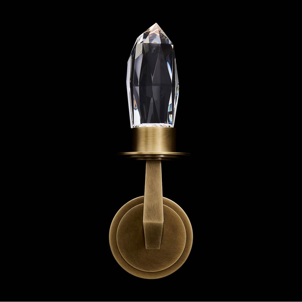 Allegri By Kalco Lighting 045721-071-FR001 Satin Brass Misto 14-in 1 Light Led Satin Brass/clear Wall Sconce Image 1