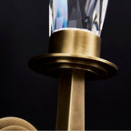 Allegri By Kalco Lighting 045721-071-FR001 Satin Brass Misto 14-in 1 Light Led Satin Brass/clear Wall Sconce Image 2