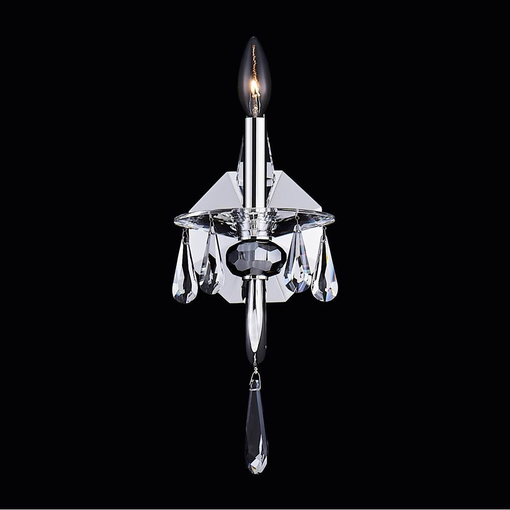 Allegri By Kalco Lighting 046121-014-FR001 Silver Passo 16-in 1 Light Socket Silver/clear Wall Sconce Image 1