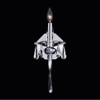 Allegri By Kalco Lighting 046121-014-FR001 Silver Passo 16-in 1 Light Socket Silver/clear Wall Sconce Image 1