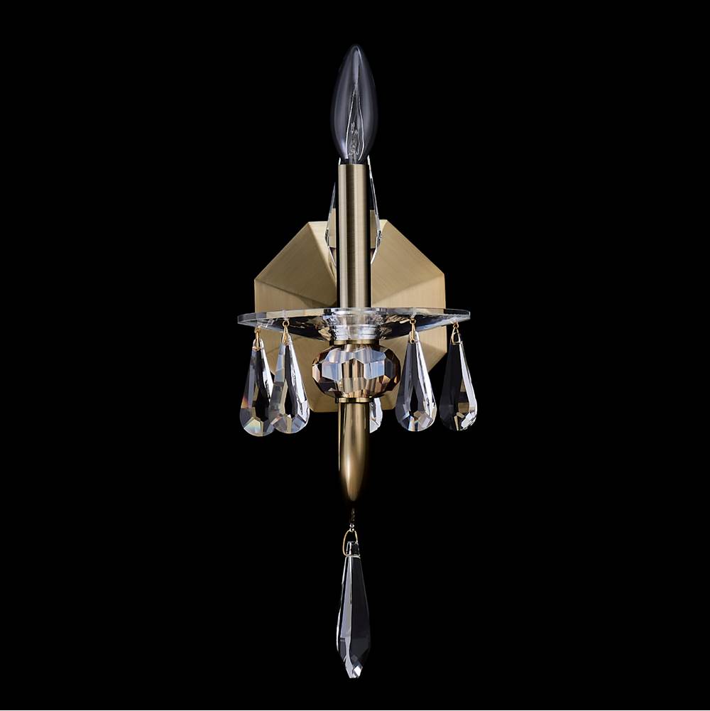 Allegri By Kalco Lighting Passo 16-in 1 Light Socket Silver/clear Wall Sconce