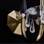 Allegri By Kalco Lighting 046121-039-FR001 Brushed Brass Passo 16-in 1 Light Socket Brushed Brass/clear Wall Sconce Image 2