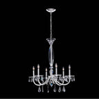 Allegri By Kalco Lighting 046176-014-FR001 Silver Passo 28-in 6 Light Socket Silver/clear Chandelier Image 1