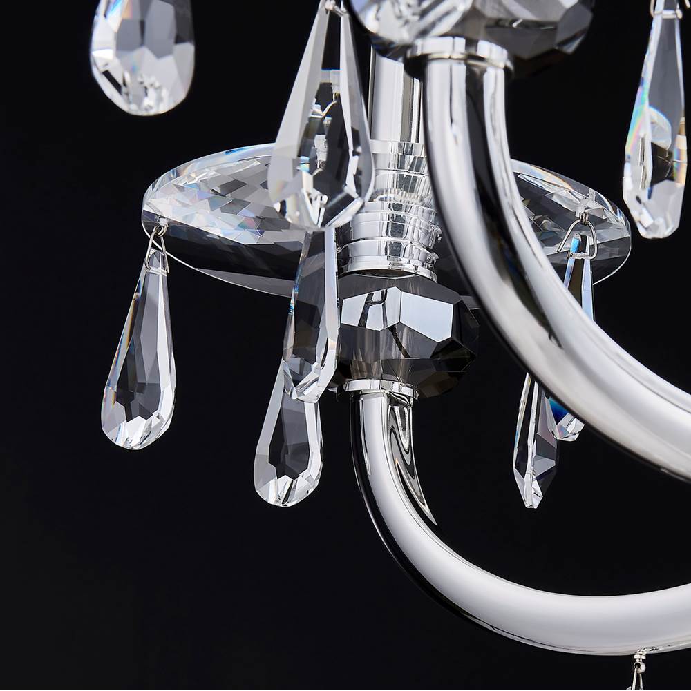 Allegri By Kalco Lighting Passo 28-in 6 Light Socket Silver/clear Chandelier