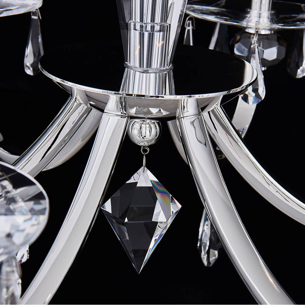 Allegri By Kalco Lighting 046176-014-FR001 Silver Passo 28-in 6 Light Socket Silver/clear Chandelier Image 2