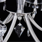 Allegri By Kalco Lighting 046176-014-FR001 Silver Passo 28-in 6 Light Socket Silver/clear Chandelier Image 2