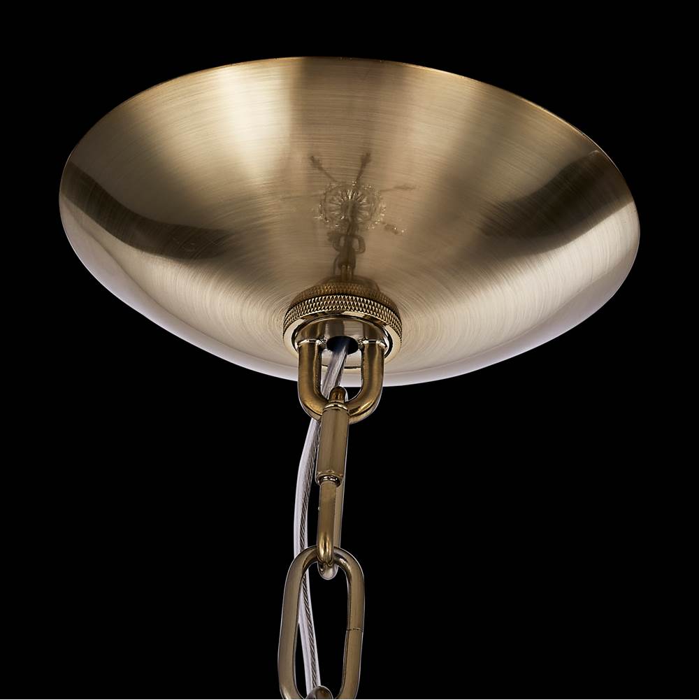Allegri By Kalco Lighting Passo 28-in 6 Light Socket Silver/clear Chandelier