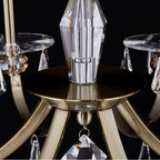 Allegri By Kalco Lighting 046176-039-FR001 Brushed Brass Passo 28-in 6 Light Socket Brushed Brass/clear Chandelier Image 3