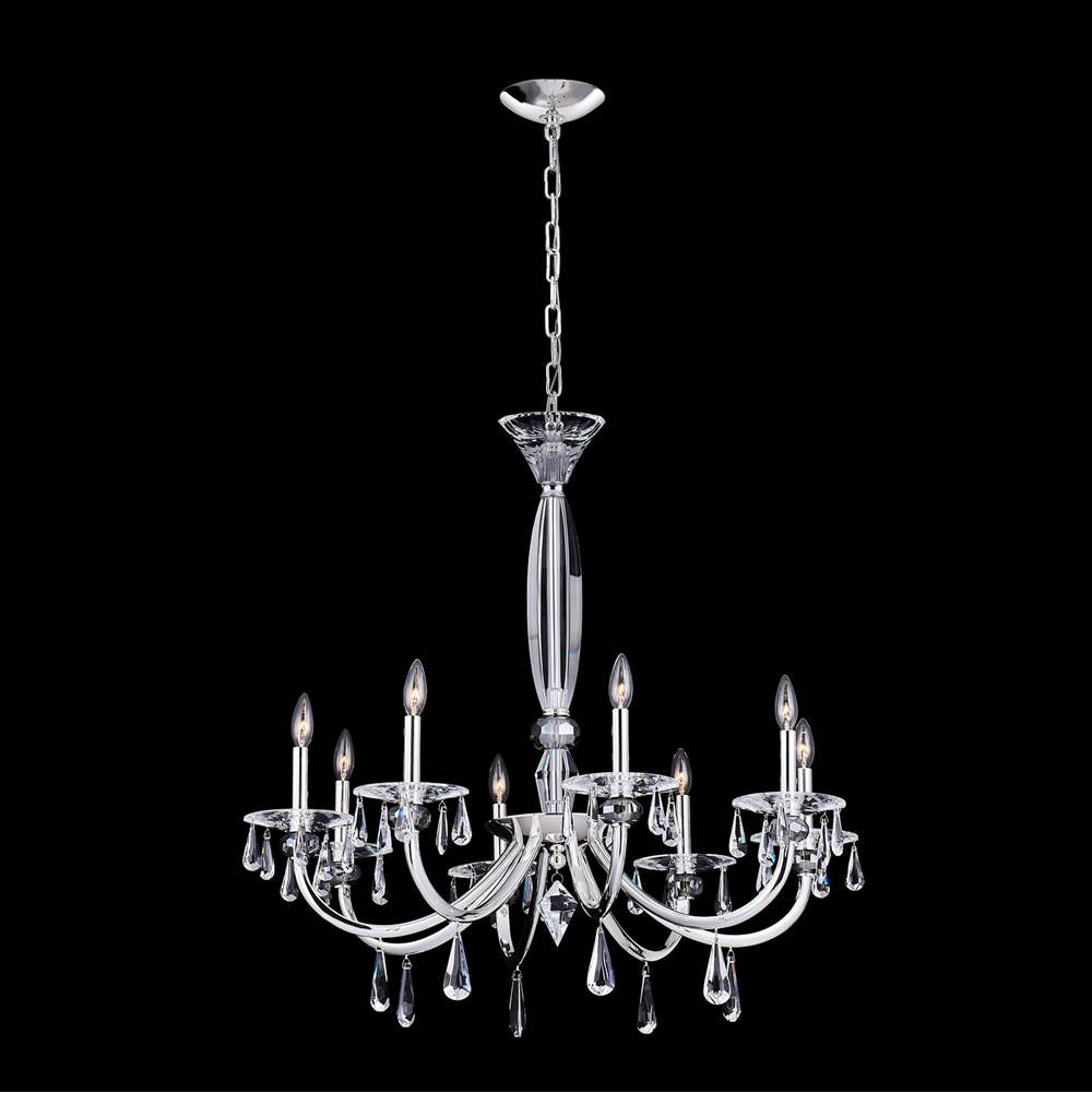 Allegri By Kalco Lighting 046177-014-FR001 Silver Passo 34-in 8 Light Socket Silver/clear Chandelier Image 1