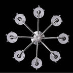 Allegri By Kalco Lighting Passo 34-in 8 Light Socket Silver/clear Chandelier