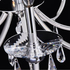 Allegri By Kalco Lighting 046177-014-FR001 Silver Passo 34-in 8 Light Socket Silver/clear Chandelier Image 4