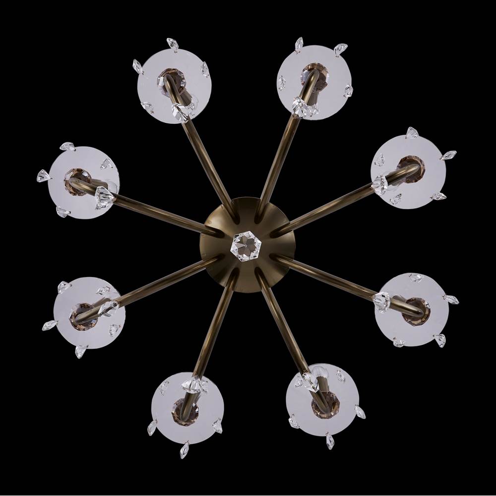 Allegri By Kalco Lighting Passo 34-in 8 Light Socket Silver/clear Chandelier
