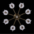 Allegri By Kalco Lighting Passo 34-in 8 Light Socket Silver/clear Chandelier