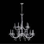 Allegri By Kalco Lighting 046178-014-FR001 Silver Passo 45-in 15 Light Socket Silver/clear Chandelier Image 1