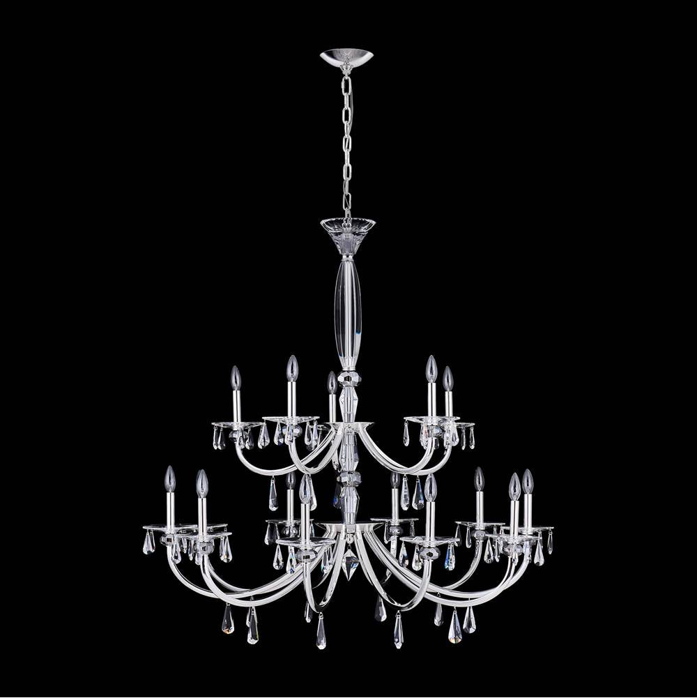 Allegri By Kalco Lighting 046178-014-FR001 Silver Passo 45-in 15 Light Socket Silver/clear Chandelier Image 1