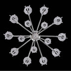 Allegri By Kalco Lighting Passo 45-in 15 Light Socket Silver/clear Chandelier