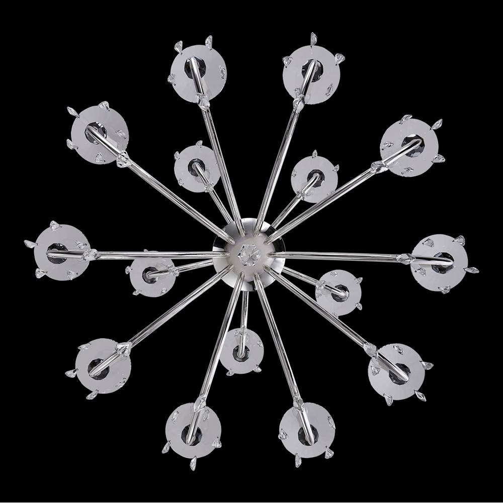 Allegri By Kalco Lighting Passo 45-in 15 Light Socket Silver/clear Chandelier