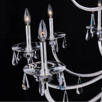 Allegri By Kalco Lighting 046178-014-FR001 Silver Passo 45-in 15 Light Socket Silver/clear Chandelier Image 4