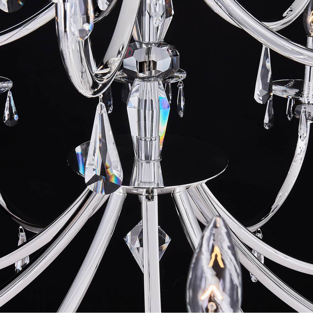 Allegri By Kalco Lighting 046178-014-FR001 Silver Passo 45-in 15 Light Socket Silver/clear Chandelier Image 3