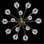 Allegri By Kalco Lighting Passo 45-in 15 Light Socket Silver/clear Chandelier