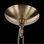Allegri By Kalco Lighting 046178-039-FR001 Brushed Brass Passo 45-in 15 Light Socket Brushed Brass/clear Chandelier Image 4