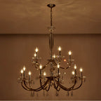 Allegri By Kalco Lighting 046178-039-FR001 Brushed Brass Passo 45-in 15 Light Socket Brushed Brass/clear Chandelier Image 2
