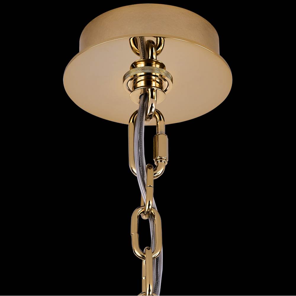 Allegri By Kalco Lighting 046251-073-FR001 Two Tone 18K Gold Cadere 26-in 42 Light Socket Two Tone 18k Gold/clear Chandelier Image 4